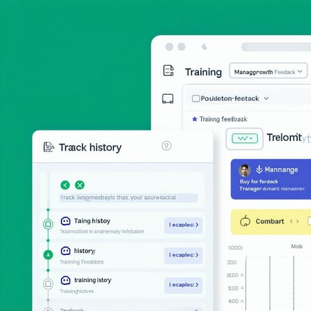 Track growth milestones training history and manager feedback-1