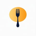 restaurant logo icon with trasparent background